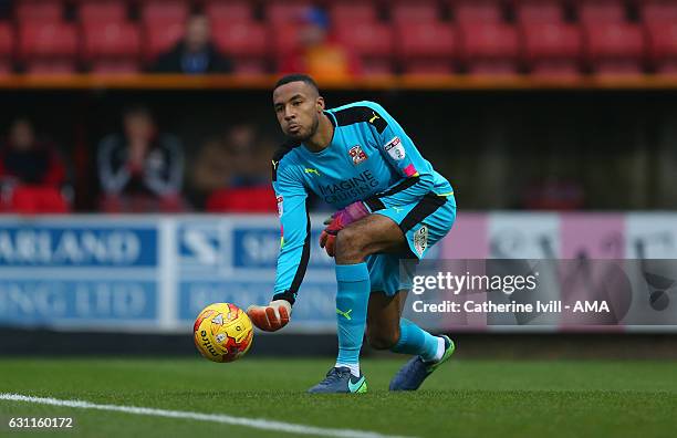 Lawrence Vigouroux of Swindon Town during the Sky Bet League One match between Swindon Town and Shrewsbury Town at County Ground on January 7, 2017...