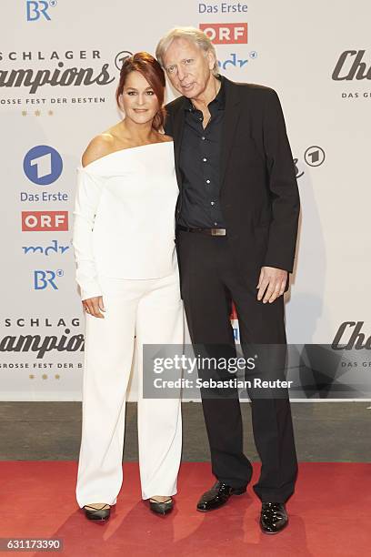 Andrea Berg and her husband Uli, Ulrich Ferber attend the 'Das grosse Fest der Besten' tv show at Velodrom on January 7, 2017 in Berlin, Germany.