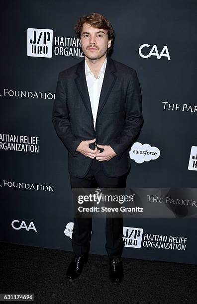 Actor Emile Hirsch attends the 6th Annual Sean Penn & Friends HAITI RISING Gala Benefiting J/P Haitian Relief Organization at Montage Beverly Hills...