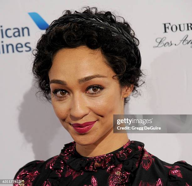 Actress Ruth Negga arrives at The BAFTA Tea Party at Four Seasons Hotel Los Angeles at Beverly Hills on January 7, 2017 in Los Angeles, California.