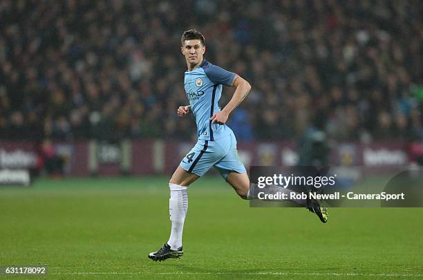 Manchester City's John Stones during the Emirates FA Cup Third Round match between West Ham United and Manchester City at London Stadium on January...