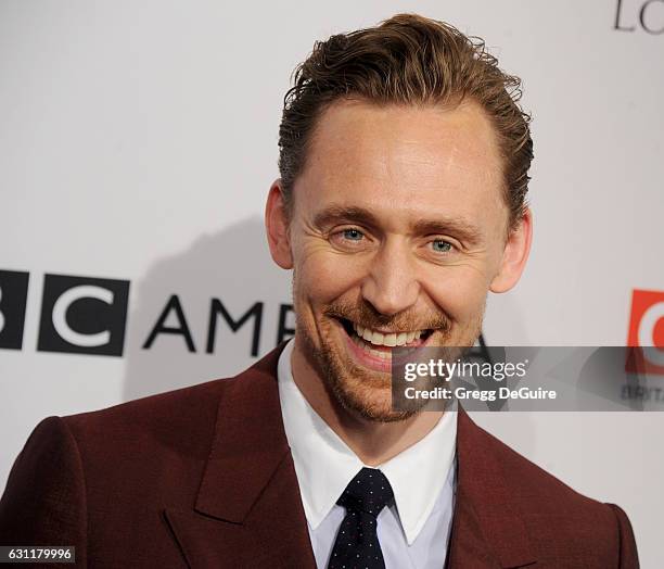 Actor Tom Hiddleston arrives at The BAFTA Tea Party at Four Seasons Hotel Los Angeles at Beverly Hills on January 7, 2017 in Los Angeles, California.