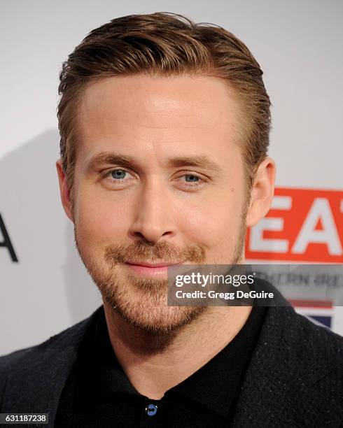 Actor Ryan Gosling arrives at The BAFTA Tea Party at Four Seasons Hotel Los Angeles at Beverly Hills on January 7, 2017 in Los Angeles, California.