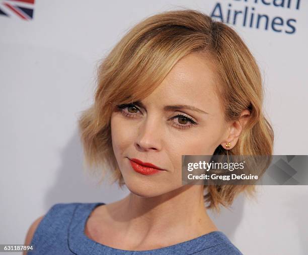 Actress Christina Ricci arrives at The BAFTA Tea Party at Four Seasons Hotel Los Angeles at Beverly Hills on January 7, 2017 in Los Angeles,...