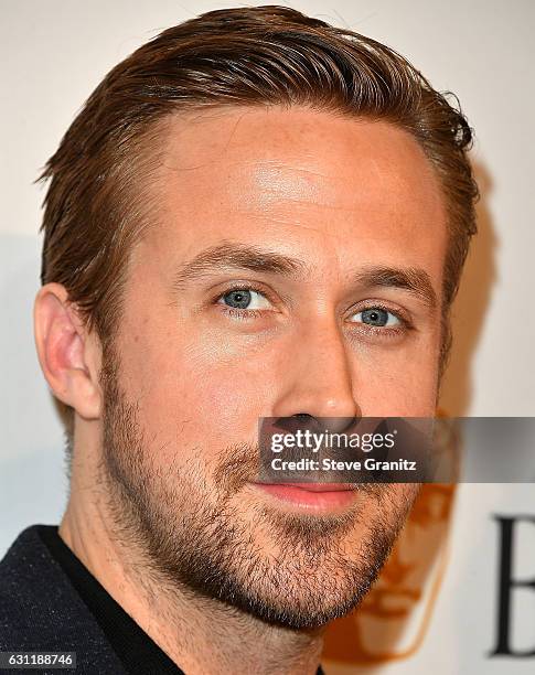 Ryan Gosling arrives at the The BAFTA Tea Party at Four Seasons Hotel Los Angeles at Beverly Hills on January 7, 2017 in Los Angeles, California.