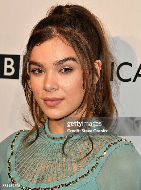 Hailee Steinfeld arrives at the The BAFTA Tea Party at Four Seasons Hotel Los Angeles at Beverly Hills on January 7, 2017 in Los Angeles, California.