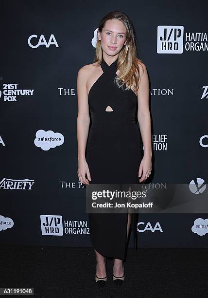 Dylan Penn arrives at the 6th Annual Sean Penn & Friends HAITI RISING Gala Benefiting J/P Haitian Relief Organization at Montage Beverly Hills on...