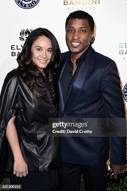 Nicole Pantenburg and Kenneth Edmonds attends The Art of Elysium presents Stevie Wonder's HEAVEN - Celebrating the 10th Anniversary - Arrivals at Red...