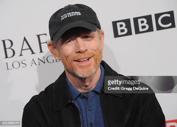 Director Ron Howard arrives at The BAFTA Tea Party at Four Seasons Hotel Los Angeles at Beverly Hills on January 7, 2017 in Los Angeles, California.