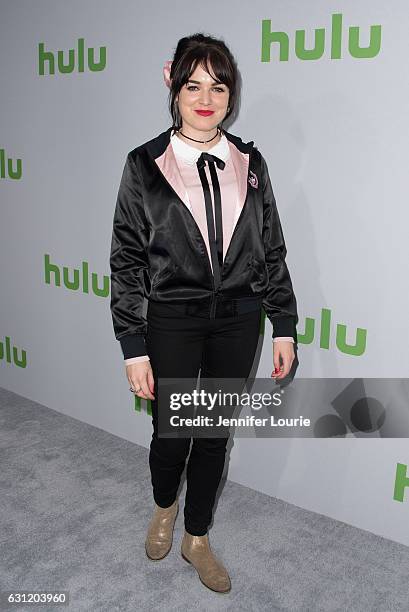 Actress Emily Barclay attends the 2017 Hulu Winter TCA Tour at the Langham Hotel on January 7, 2017 in Pasadena, California.