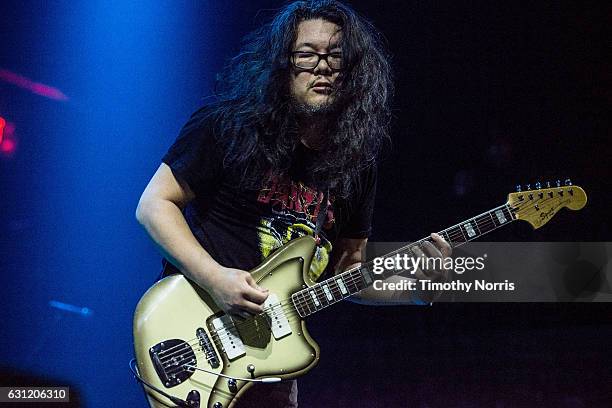 Bobb Bruno of Best Coast performs during The Smell's 19th Anniversary benifit concert at The Belasco Theater on January 7, 2017 in Los Angeles,...