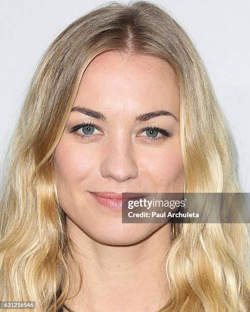 Actress Yvonne Strahovski attends the Hulu TCA Winter Press Tour Day at Langham Hotel on January 7, 2017 in Pasadena, California.