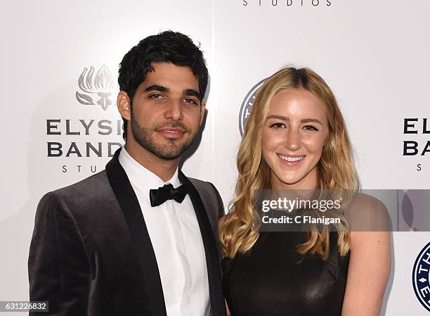 Songwriter Freddy Wexler and Olivia Zaro attend The Art of Elysium presents Stevie Wonder's HEAVEN - Celebrating the 10th Anniversary at Red Studios...