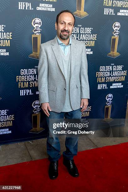 Director Asghar Farhadi arrives for the American Cinematheque Panel Discussion With Golden Globe Nominated Foreign-Language Directors at the Egyptian...