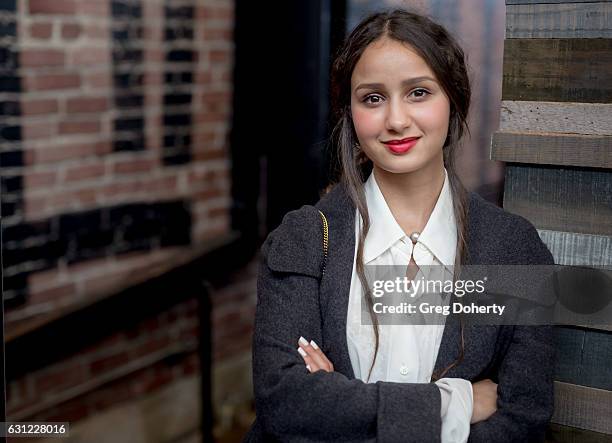 Actress Oulaya Amamra poses for a picture before the American Cinematheque Panel Discussion With Golden Globe Nominated Foreign-Language Directors at...