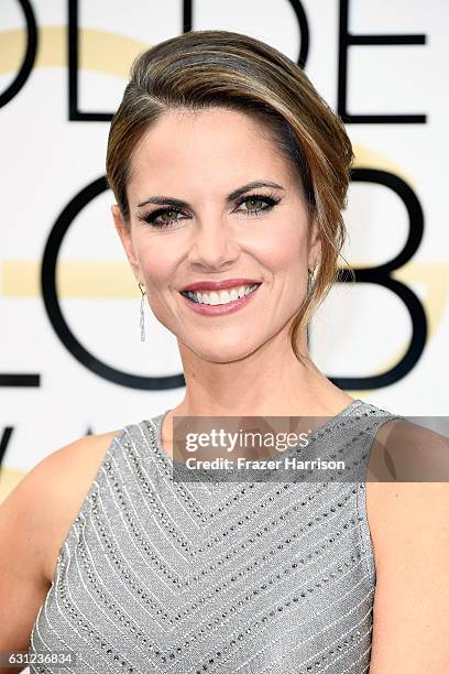 Today" Show anchor Natalie Morales attends the 74th Annual Golden Globe Awards at The Beverly Hilton Hotel on January 8, 2017 in Beverly Hills,...