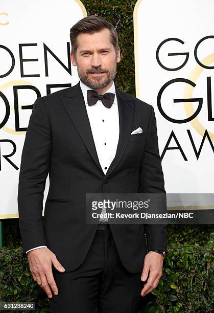 74th ANNUAL GOLDEN GLOBE AWARDS -- Pictured: Actor Nikolaj Coster-Waldau arrives to the 74th Annual Golden Globe Awards held at the Beverly Hilton...