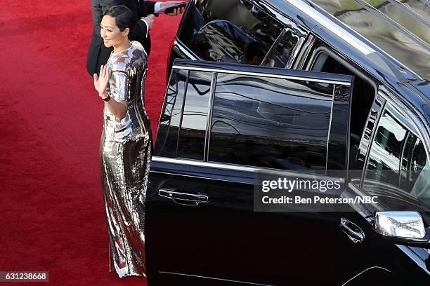 74th ANNUAL GOLDEN GLOBE AWARDS -- Pictured: Actor Ruth Negga arrives to the 74th Annual Golden Globe Awards held at the Beverly Hilton Hotel on...
