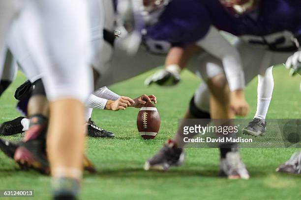 american football place kick - touchdown stock pictures, royalty-free photos & images