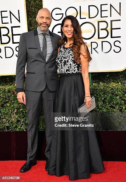 Producer John Ridley and Gayle Ridley attend the 74th Annual Golden Globe Awards at The Beverly Hilton Hotel on January 8, 2017 in Beverly Hills,...