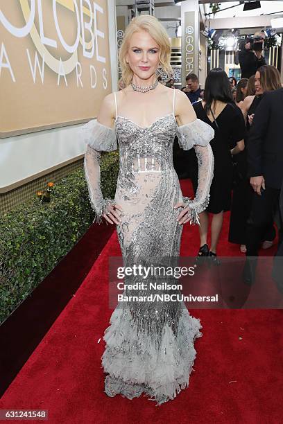 74th ANNUAL GOLDEN GLOBE AWARDS -- Pictured: Actress Nicole Kidman arrives to the 74th Annual Golden Globe Awards held at the Beverly Hilton Hotel on...