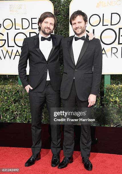 Writer/producers Matt Duffer and Ross Duffer attend the 74th Annual Golden Globe Awards at The Beverly Hilton Hotel on January 8, 2017 in Beverly...