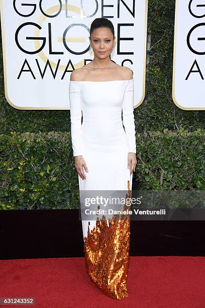 Thandie Newton attends the 74th Annual Golden Globe Awards at The Beverly Hilton Hotel on January 8, 2017 in Beverly Hills, California.