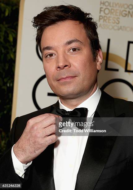 Host Jimmy Fallon attends the 74th Annual Golden Globe Awards at The Beverly Hilton Hotel on January 8, 2017 in Beverly Hills, California.