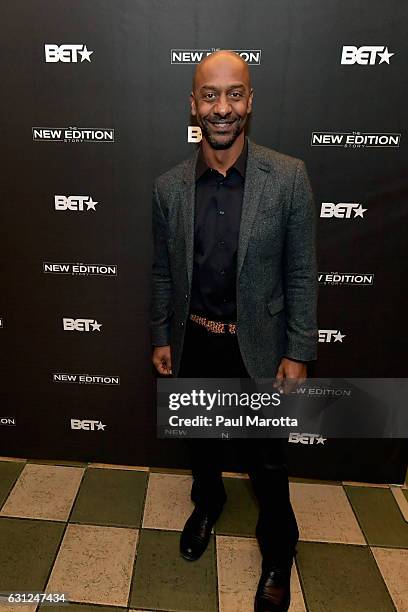 S President of Programming Stephen G. Hill attends BET's Boston screening of 'The New Edition Story' at AMC Boston Common on January 8, 2017 in...