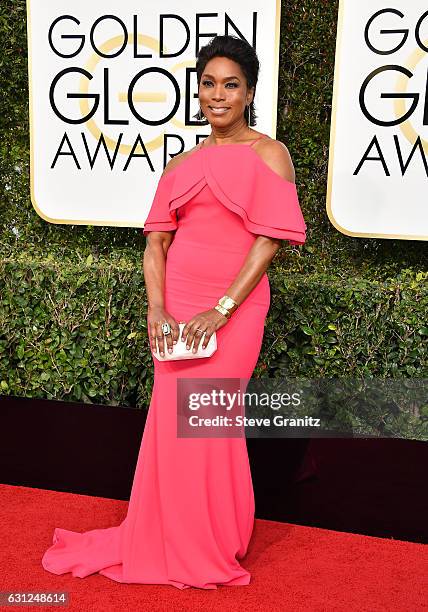 Actress Angela Bassett attends the 74th Annual Golden Globe Awards at The Beverly Hilton Hotel on January 8, 2017 in Beverly Hills, California.