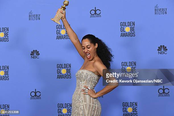 74th ANNUAL GOLDEN GLOBE AWARDS -- Pictured: Actress Tracee Ellis Ross, winner of Best Actress in a TV Series, Musical or Comedy for 'Black-ish',...