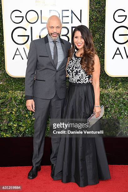 Writer/producer John Ridley and Gayle Ridley attend the 74th Annual Golden Globe Awards at The Beverly Hilton Hotel on January 8, 2017 in Beverly...