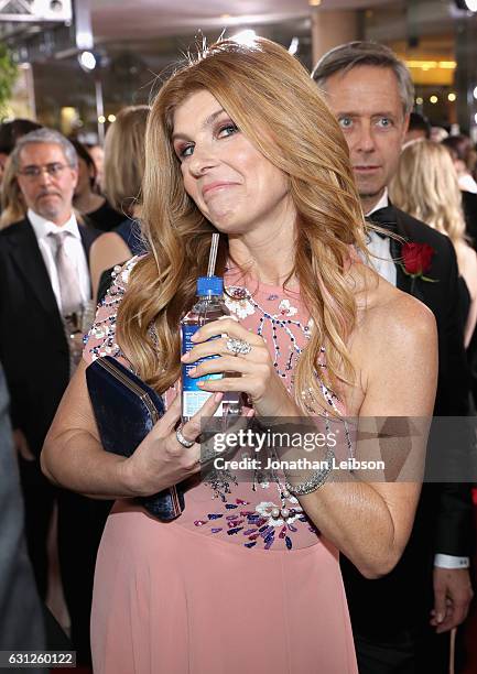 Actress Connie Britton at the 74th annual Golden Globe Awards sponsored by FIJI Water at The Beverly Hilton Hotel on January 8, 2017 in Beverly...