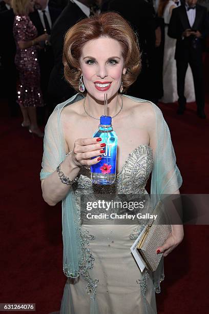 Actress Kat Kramer at the 74th annual Golden Globe Awards sponsored by FIJI Water at The Beverly Hilton Hotel on January 8, 2017 in Beverly Hills,...