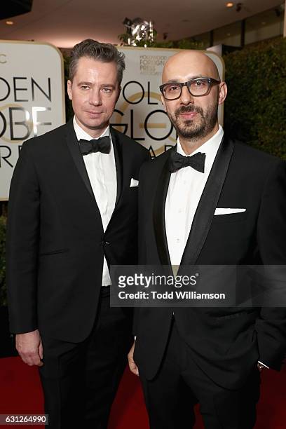 Robert Walak, President of Focus Features and Peter Kujawski, Chairman of Focus Featuresattends the 74th Annual Golden Globe Awards at The Beverly...