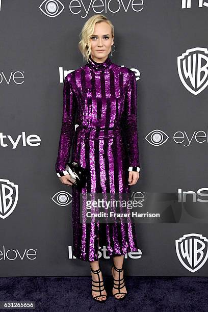 Actress Diane Kruger attends the 18th Annual Post-Golden Globes Party hosted by Warner Bros. Pictures and InStyle at The Beverly Hilton Hotel on...
