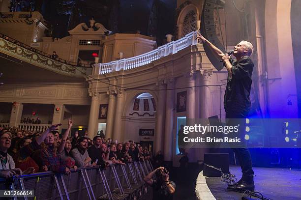 Mr Hudson aka Benjamin Hudson McIIdowie performs during a special concert Celebrating David Bowie With Gary Oldman & Friends on what wold have been...