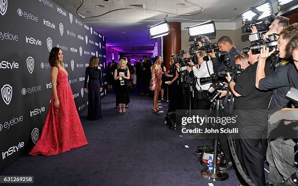 Actress Minka Kelly attends The 2017 InStyle and Warner Bros. 73rd Annual Golden Globe Awards Post-Party at The Beverly Hilton Hotel on January 8,...