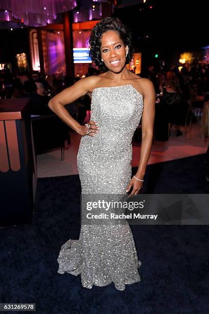 Actress Regina King attends the Universal, NBC, Focus Features, E! Entertainment Golden Globes after party sponsored by Chrysler on January 8, 2017...