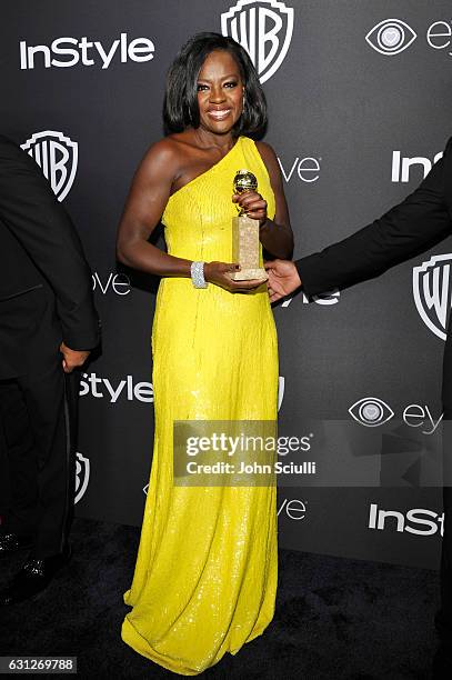 Actress Viola Davis attends The 2017 InStyle and Warner Bros. 73rd Annual Golden Globe Awards Post-Party at The Beverly Hilton Hotel on January 8,...