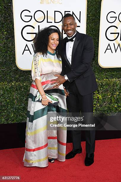 Actor Mahershala Ali and Amatus Sami-Karim attend 74th Annual Golden Globe Awards held at The Beverly Hilton Hotel on January 8, 2017 in Beverly...