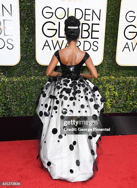 Singer/actress Janelle Monae attends 74th Annual Golden Globe Awards held at The Beverly Hilton Hotel on January 8, 2017 in Beverly Hills, California.