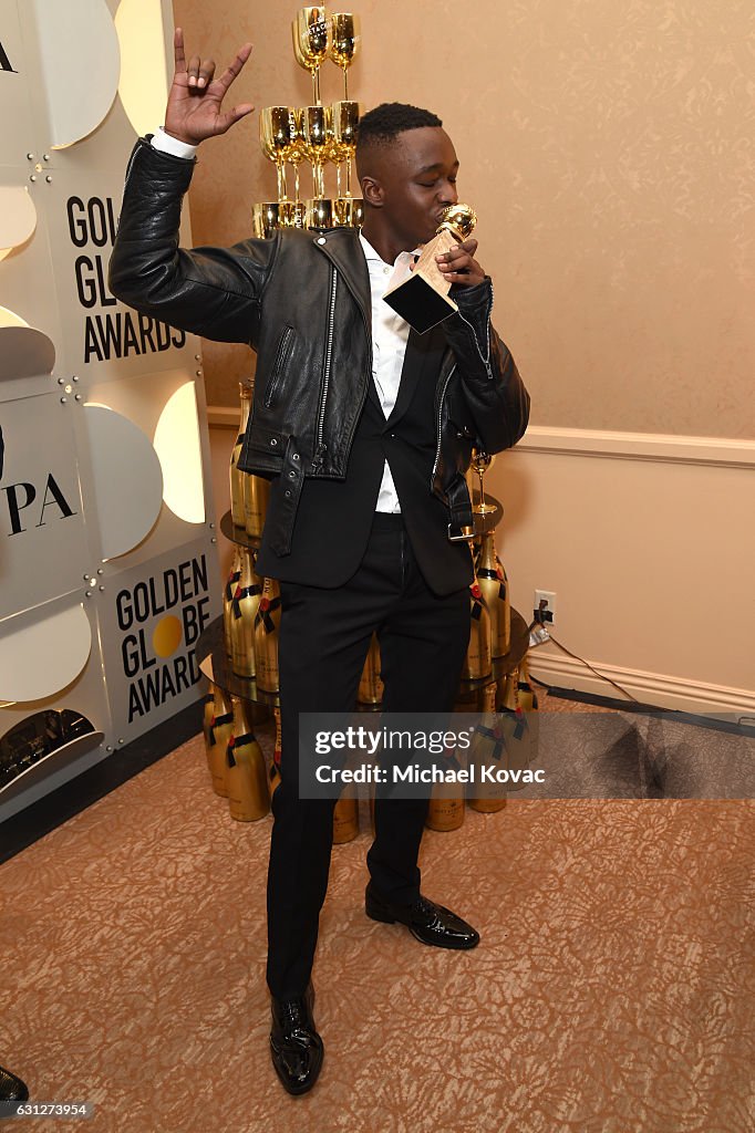 Moet & Chandon At The 74th Annual Golden Globe Awards - Backstage