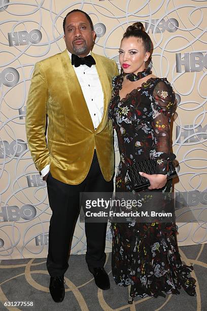 Producer Kenya Barris and Dr. Rainbow Edwards-Barris attend HBO's Official Golden Globe Awards After Party at Circa 55 Restaurant on January 8, 2017...