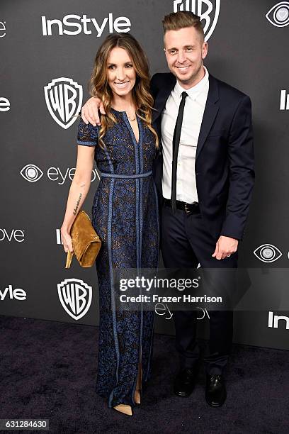 Genevieve Tedder and musician Ryan Tedder attend the 18th Annual Post-Golden Globes Party hosted by Warner Bros. Pictures and InStyle at The Beverly...