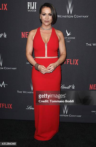 Actress Alyssa Milano attends The Weinstein Company and Netflix Golden Globe Party, presented with FIJI Water, Grey Goose Vodka, Lindt Chocolate, and...