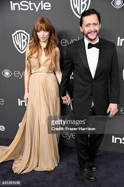Actors Francesca Eastwood and Clifton Collins Jr. Attend the 18th Annual Post-Golden Globes Party hosted by Warner Bros. Pictures and InStyle at The...
