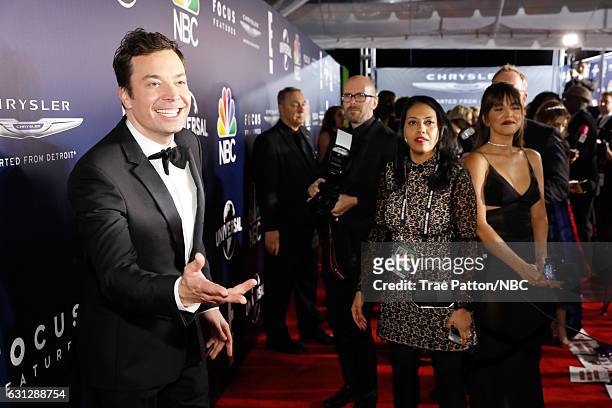 74th ANNUAL GOLDEN GLOBE AWARDS -- Pictured: Host Jimmy Fallon poses during the Universal, NBC, Focus Features, E! Entertainment Golden Globes After...
