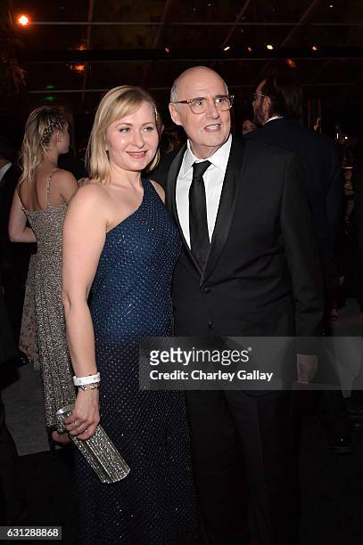 Actor Jeffrey Tambor and Kasia Tambor attend The Weinstein Company and Netflix Golden Globes Party presented with Landmark Vineyards at The Beverly...