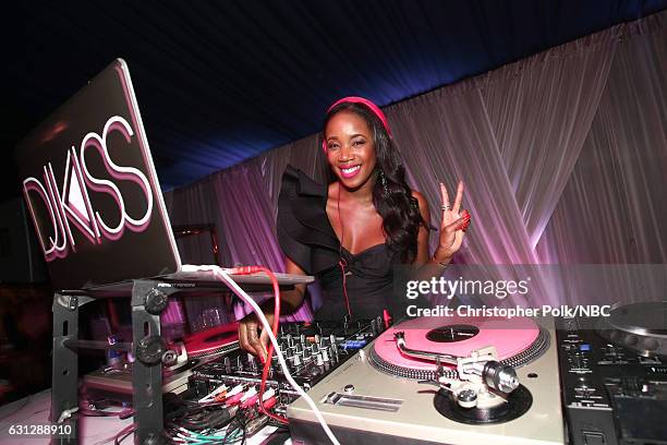 74th ANNUAL GOLDEN GLOBE AWARDS -- Pictured: DJ Kiss poses during the Universal, NBC, Focus Features, E! Entertainment Golden Globes After Party...